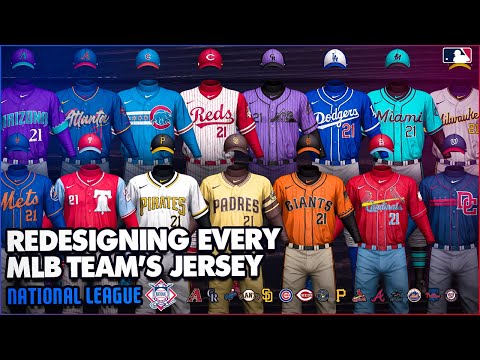 I Redesigned Every MLB Teams' Jersey - National League (1/2)