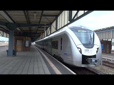 Mitteldeutsche Regiobahn in Zwickau(Sachs)Hbf: RE 3 (74018) Hof Hbf