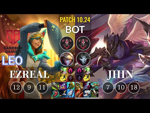 SB Leo Ezreal vs Jhin Bot - KR Patch 10.24