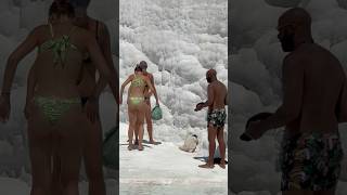 ☀️The Wonder Of Cleopatra Pool Pamukkale Turkey -Nice Day? #pamukkale #cleopatra #pool