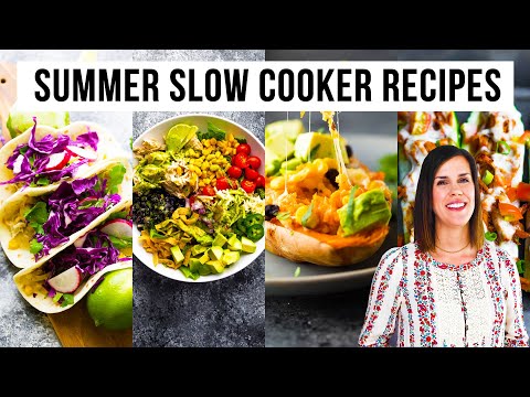 4 Light + Healthy Slow Cooker Recipes | Perfect for Summer!