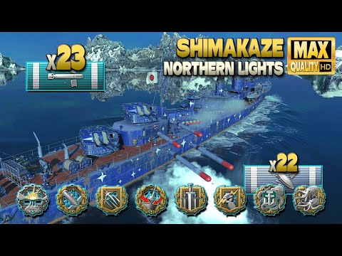 Destroyer Shimakaze: Torpedo terror on map Northern Lights - World of Warships