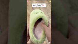 Adorable grinch slippers with fuzzy charm  perfect for matching outfits!