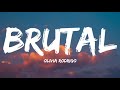 Olivia Rodrigo-Brutal (Lyrics Video)