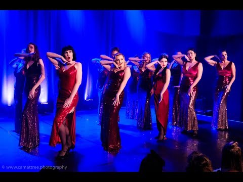 Beginner Classic Burlesque students perform Santa Baby- The Bombshell Burlesque Academy