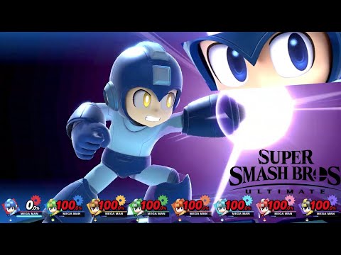 Super Smash Bros Ultimate 8 Player Final Smash Mega Man
