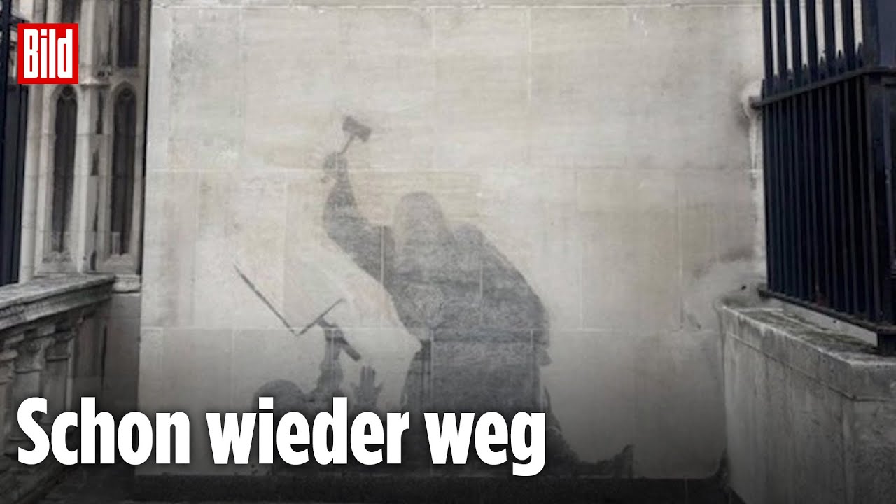 Banksy-Gemälde wird ausradiert