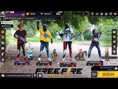 FREE FIRE BATTLEGROUNDS NA VIDA REAL 15
