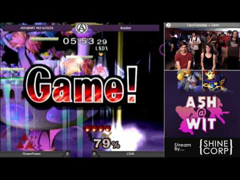 FlowerPower (Sheik) vs. LSDX (Roy) - ASH@WIT #63 Melee Bracket