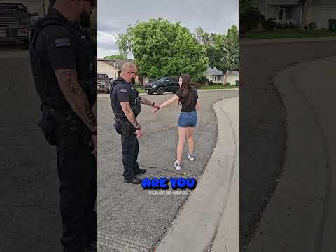 Police Dad Chase Challenge! 👮‍♂️💨 Can He Catch His Daughter? #cops