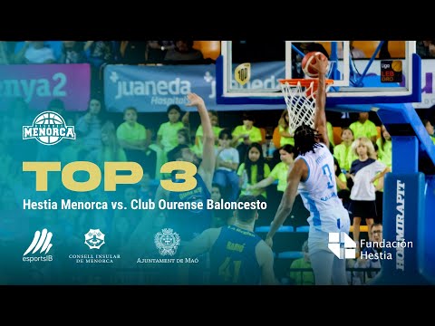 𝐓𝐎𝐏 𝟑 𝐂𝐎𝐩𝐢𝐳𝐳𝐚 LEB ORO | Jornada 7: Hestia Menorca 50-74 Club Ourense Baloncesto