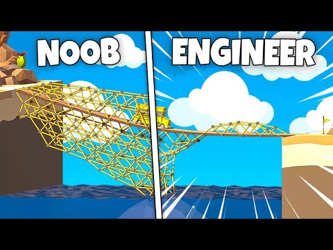 Spanning HUGE GAPS the engineering way... Poly Bridge 2!