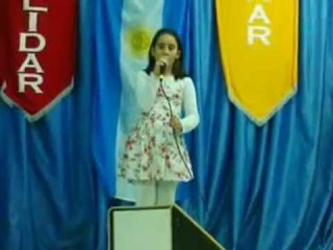 Alessandra cantando musica de claudinei e quesia