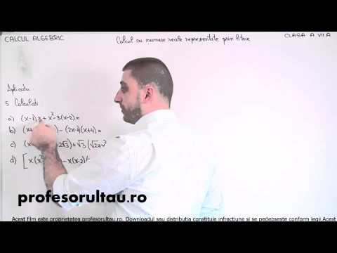 05   cls7   Calcul algebric   calcul cu numere reale reprezentate prin litere   exercitii   partea 5