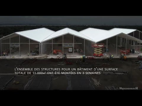 Hall de stockage industriel modulable