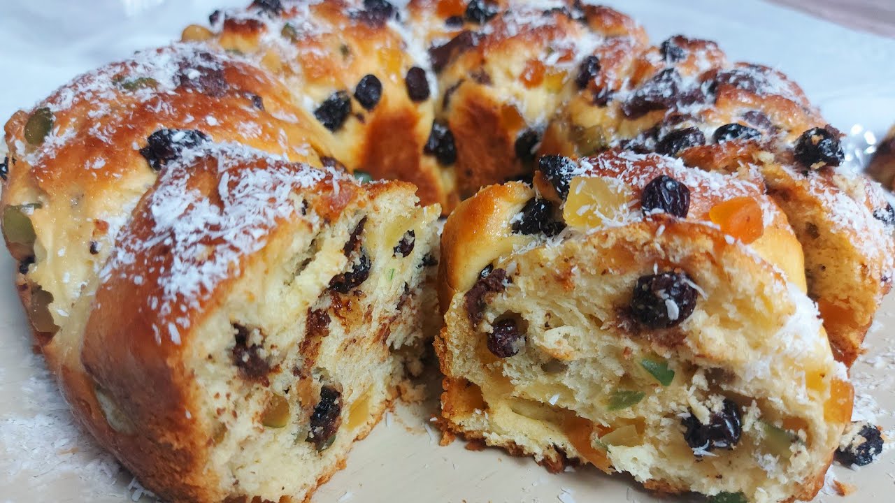 Pão doce de PÁSCOA❤ SEM SOVAR/pão doce fácil e gostoso