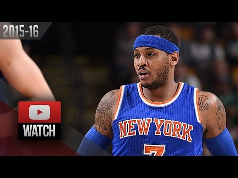 Carmelo Anthony Full Highlights at Celtics (2015.12.27) - 29 Pts, 10 Reb