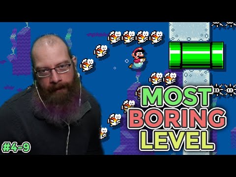 THE MOST BORING LEVEL EVER! | Super Mario Maker 2 - Expert No Skip Challenge For 1000 Clears [4-9]