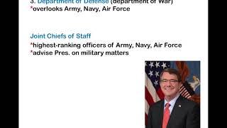 Executive Departments and Regulatory/Independent Agencies