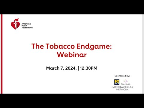 2024 West Michigan Webinar - The Tobacco Endgame