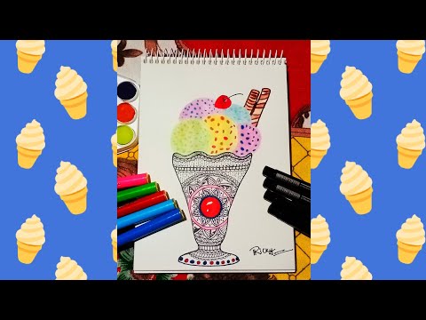 Ice Cream Mandala || Mandala Art || Reetika's Art Studio