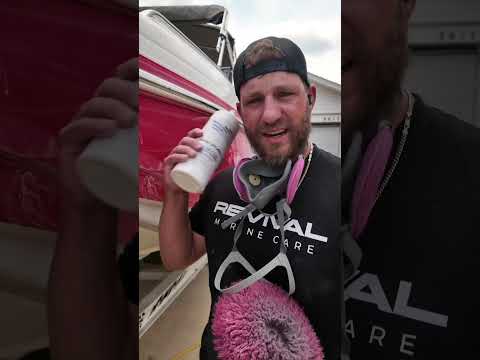 Remove oxidation fast ! Boat Detailing tips / Revival Marine Care Heavy Cut Compound