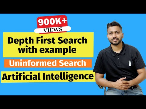 Depth First Search (DFS) with example | Uninformed Search | Artificial Intelligence