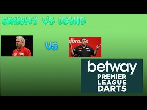 Adrian lewis vs Peter Wright v Lewis  Week 4  Premier League Darts 2014