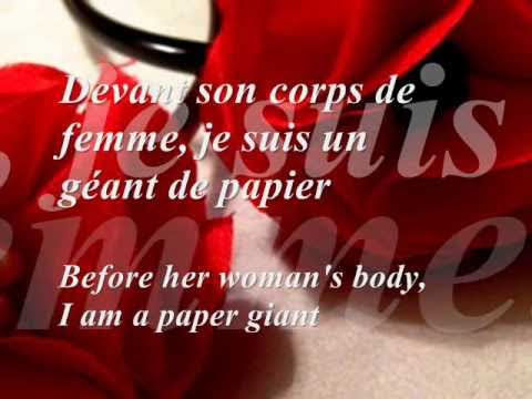 LE GEANT DE PAPIER (French Lyrics & English Translation) - Jean-Jacques LAFON