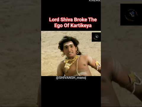 🔱Lord Shiva Broke The  Ego Of Kartikey 😡🦚  #lord murugan 🦚 #youtubeshorts #trendingshorts  #virals
