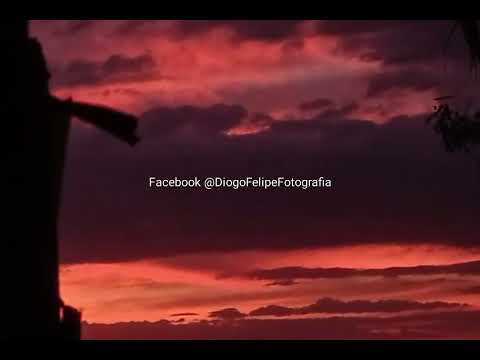 Lindo pôr do sol em Andrelândia MG dia 23/07/2026