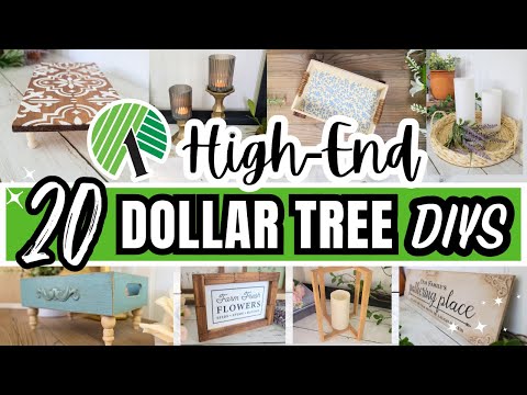 20 Dollar Tree DIYS That Look High-End 😍| Beginner Friendly Crafts