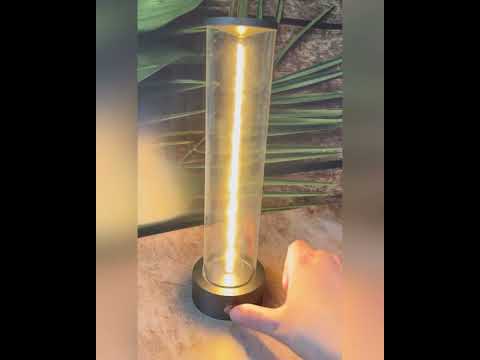 Настільна акумуляторна магнітна LED лампа 1W 2200K USB сіра