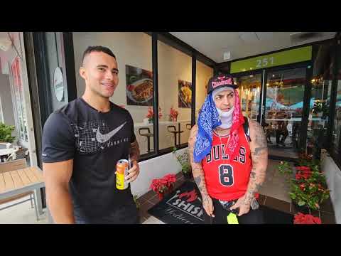 Mo Deen in Miami 🇺🇸 with HSTikkyTokky, Kisses homeless man, Shouts in public, Chats to girls, Modeen