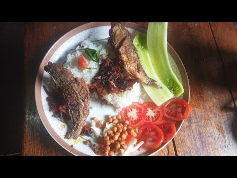 mukbang with dry fish very simple..
