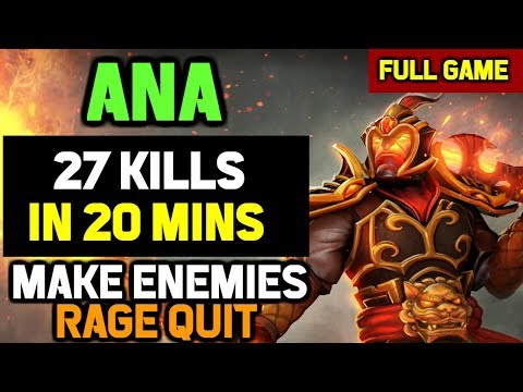 OMG! Ana shows why Ember Spirit is his Signature HERO - 27-0 OWNAGE