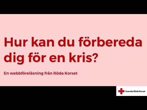 Webbföreläsning: Hur kan du förbereda dig för en kris (2025-09-18)