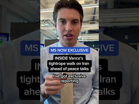 MS NOW EXCLUSIVE: INSIDE Vance's tightrope walk on Iran ahead of peace talks