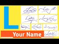 ✔️ L Signature Style | Signature Style Of My Name | How To Create My Own Signature  ( Alphabet l )