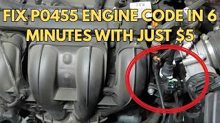 Fix P0455 Engine Code FAST with this 6 Minute DIY Hack