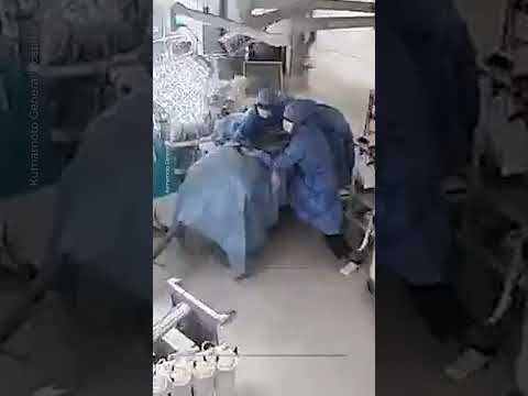 Earthquake strikes as doctors perform surgery | AJ #shorts