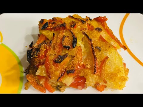 Teglia di verdure gratinate al forno. Pochi ingredienti per un contorno croccante e leggero!