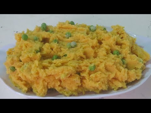 Sweet Potato Mash and Green Peas - Easy and Healthy Side Dish|Trinidad|Caribbean