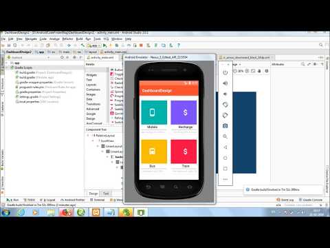 Material Home Dashboard Design In Android Studio Using CardView