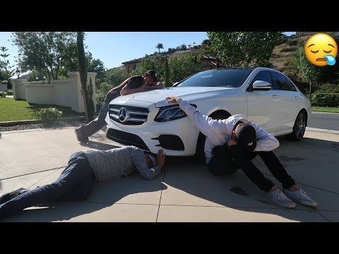 Last One To Take Hand Off Car (Wins Mercedes)!!