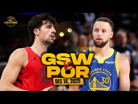 Golden State Warriors vs Portland Trail Blazers Full Game Highlights | Dec 14, 2025 | FreeDawkins