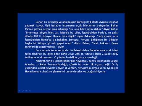 Online Turkish Lessons - Lesson # 13