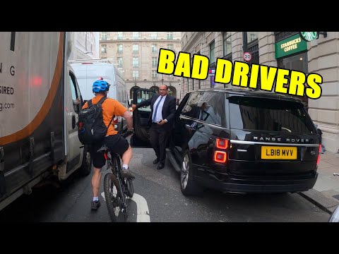 Cyclist meets car door - Bad Drivers Compilation