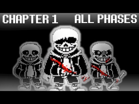 Undertale Last Breath Chapter 1 ALL 3 Phases (1 Death) | Undertale Fangame