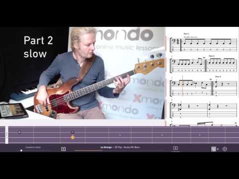 Bass Tutorial | La Grange - ZZ Top | tabs+notes+fast+slow with fretboard view